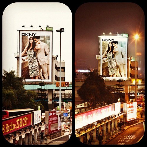 DKNY Billboard Featuring Ashley Greene in Hong Kong