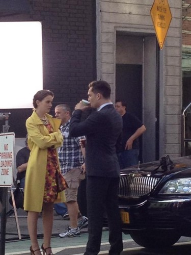 Ed and Leighton on set March 20