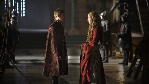 Game Of Thrones Season 2 Production Still: Cersei & Joffrey