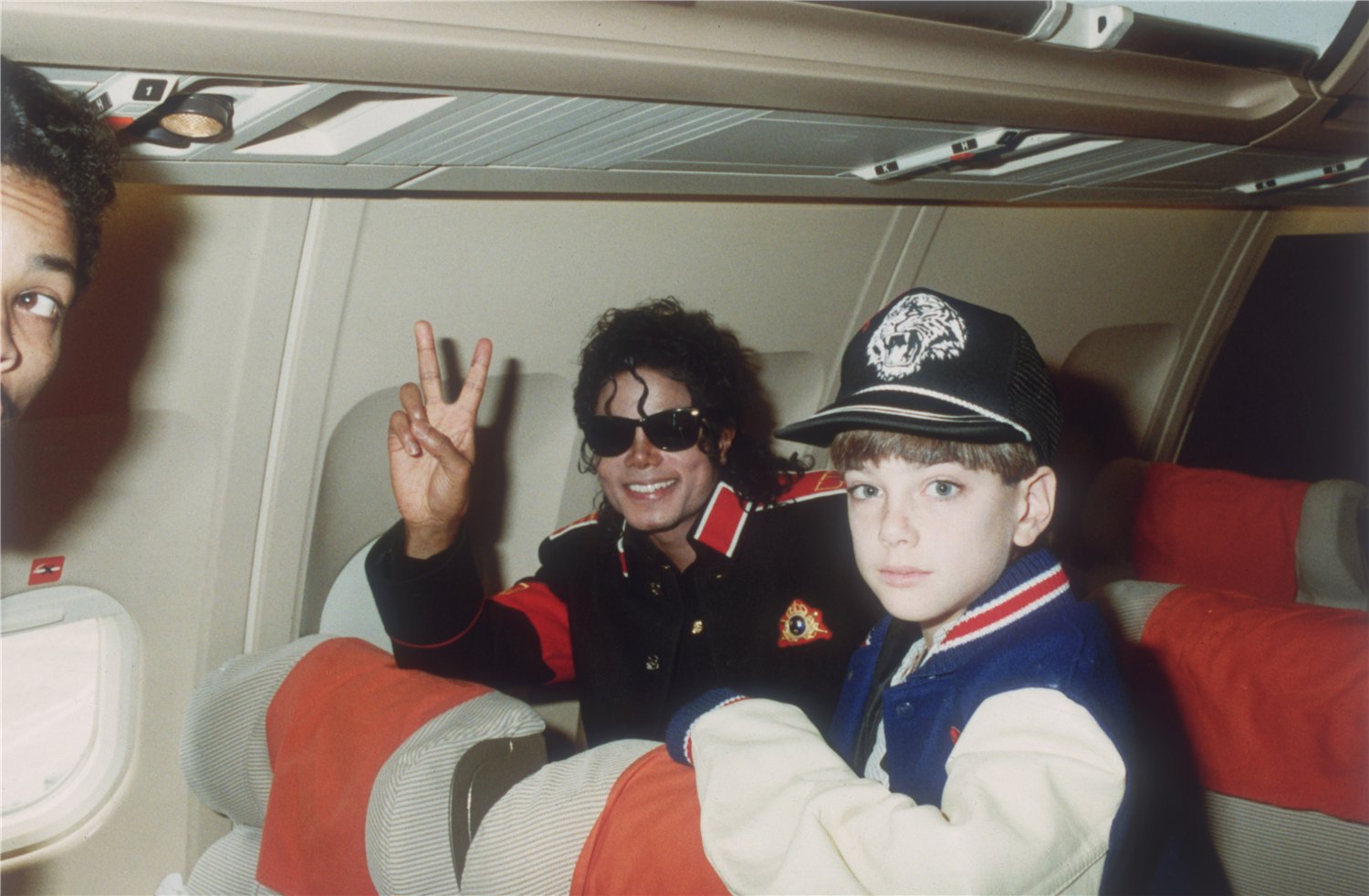 Michael Jackson with a fan