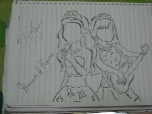  My "The Princess & The Popstar" drawing