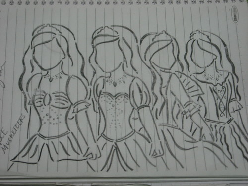  My "The Three Musketeers" drawing
