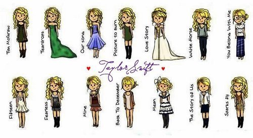 Taylor's styles in the music videos