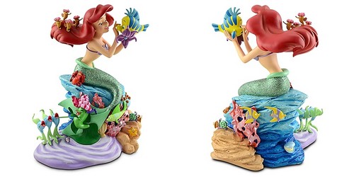  Walt ডিজনি Figurines - Princess Ariel, Flounder, Sebastian & বন্ধু