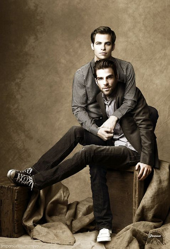  Zachary Quinto and Chris Pine