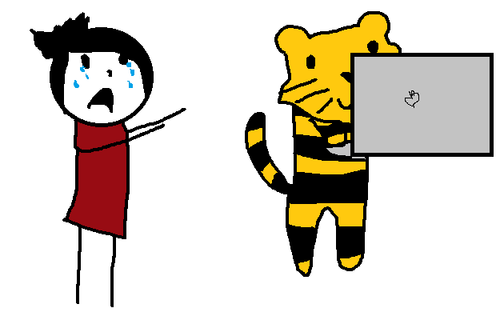 i had a dream that a tiger stole my computer