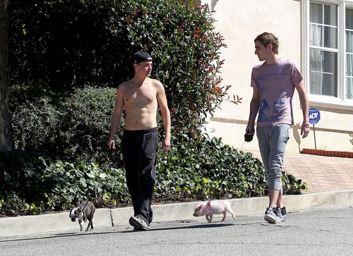  kendall with his brother and his pig!!!!!