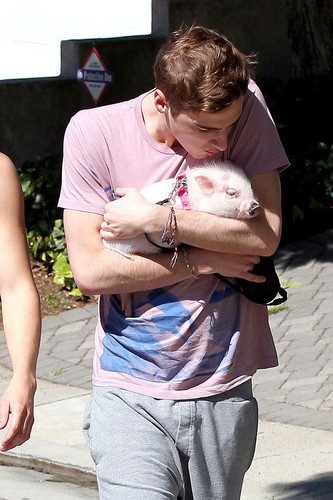  kendall with his brother and his pig!!!!!