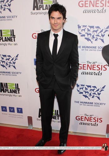  HQ Pics - Ian @ the 26th Annual Genesis Awards March 24th 2012