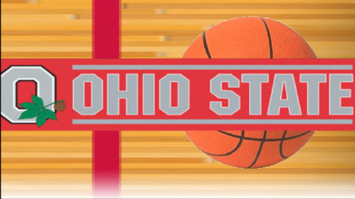  OHIO STATE basketbal ON A COURT