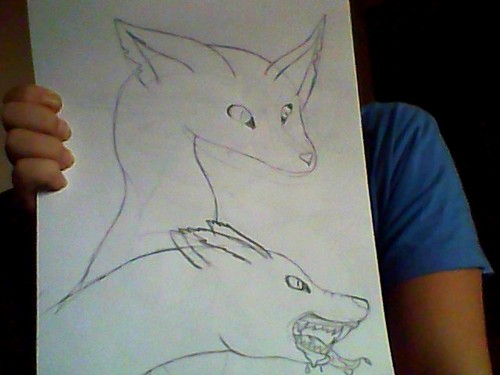  Two-Headed Demon serigala, wolf