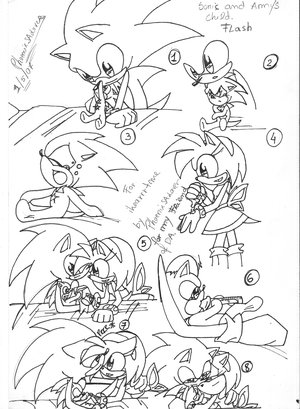  sonic and amy's first child Flash
