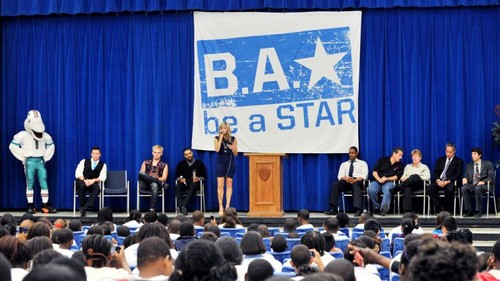 Be A Star Rally At John F. Kennedy Middle School