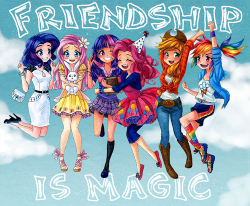  Friendship is Magic- The Ponies as Humans