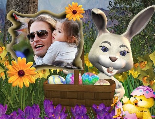  Josh Holloway and his Daughter Java - Happy Easter