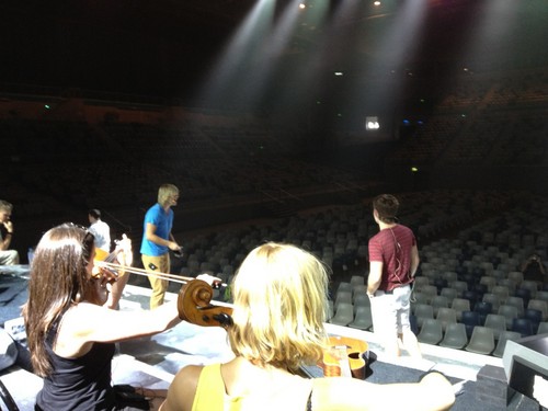  Keith and Emmet rehearsing in Melbourne