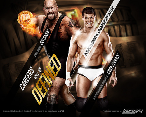  Wrestlemania 28:Big Показать vs Cody Rhodes