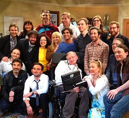  cast with Stephen Hawking