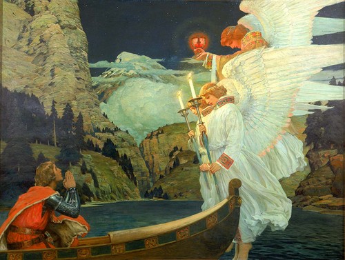 Frederick J. Waugh - The Knight of the Holy Grail, 1912