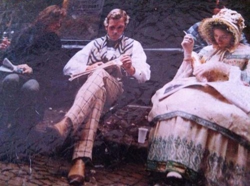  Hugh Laurie and Kelly Macdonald on the set of Cousin Betty in Bordeaux 1997