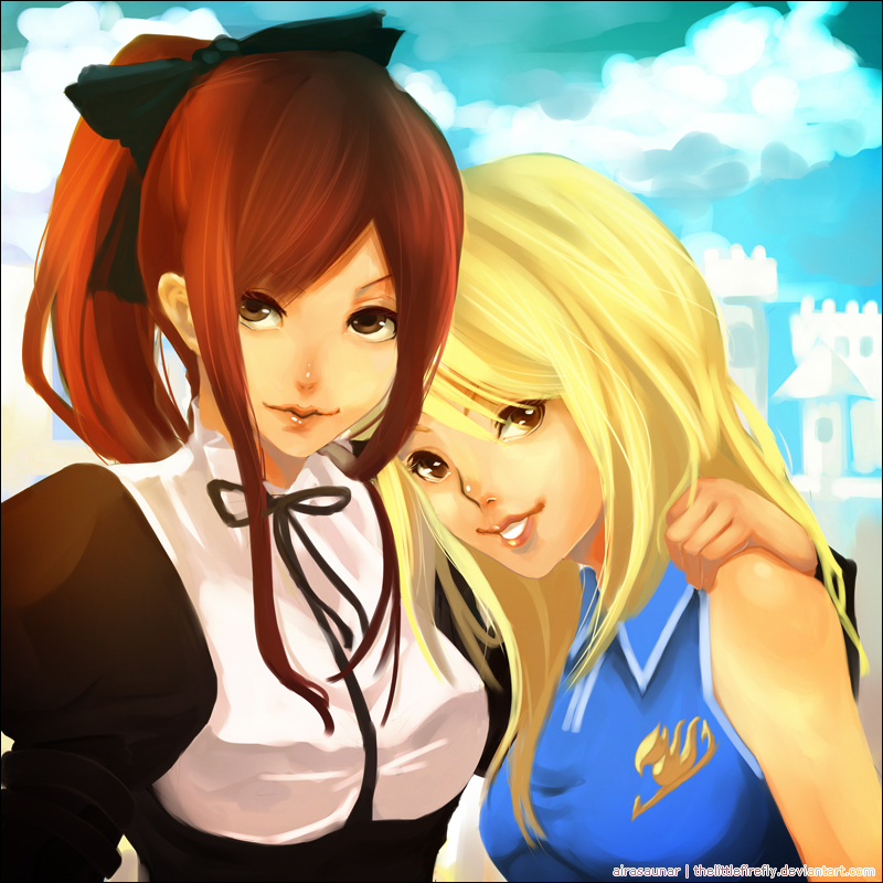 Lucy Heartfilia and Erza Scarlet