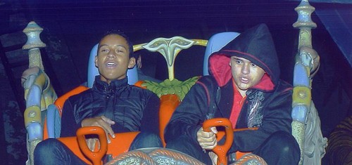  Prince and Jaafar on the coaster rides in Germany