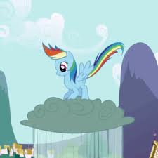  Rainbows likes jumping on clouds...