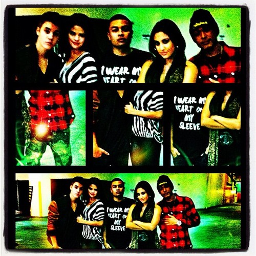  Selena Gomez, Justin Bieber, Alfredo Flores and Francia Raisa