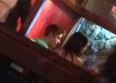  Selena and Justin at a restaurant today April 1