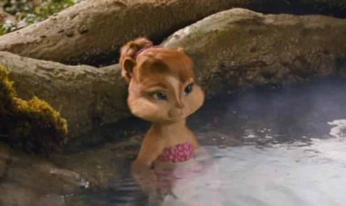  Brittany in the hot tub