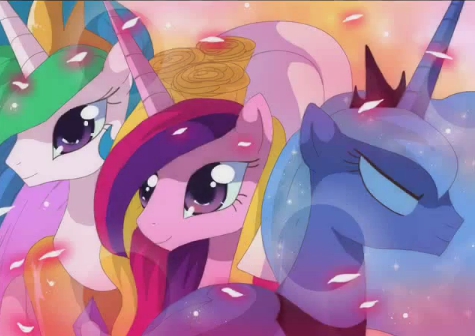 gambar my little pony friendship is magic princess celestia and luna and princess cadence anime