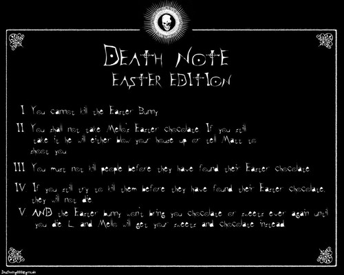  Death Note - Easter Rules