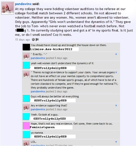  Feminists VS Troll. Round two.