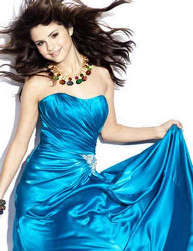  Selenas blue prom dress