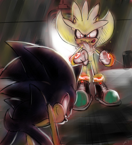  Super Silver V.S. Dark Sonic