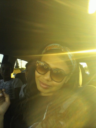  jaafar, jermajesty and genevieve in the car