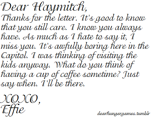  A Letter To Haymitch