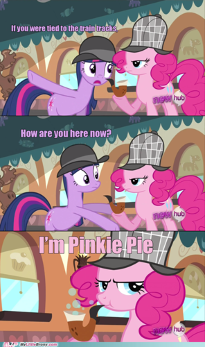  Because she is Pinkie Pie