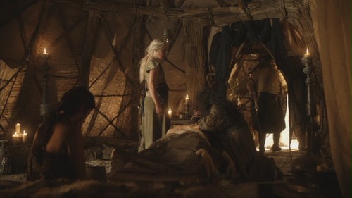  Daenerys and Jorah with Drogo