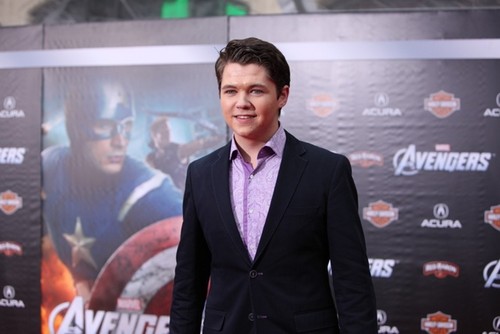  Damian McGinty from Glee on the Avengers red carpet-2012