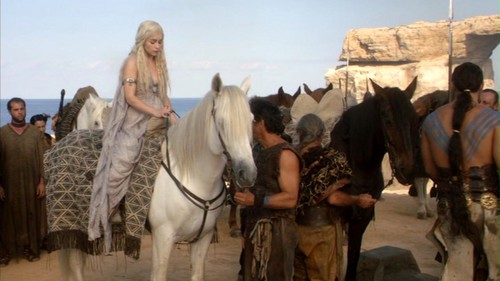 Dany and Drogo with Dothraki