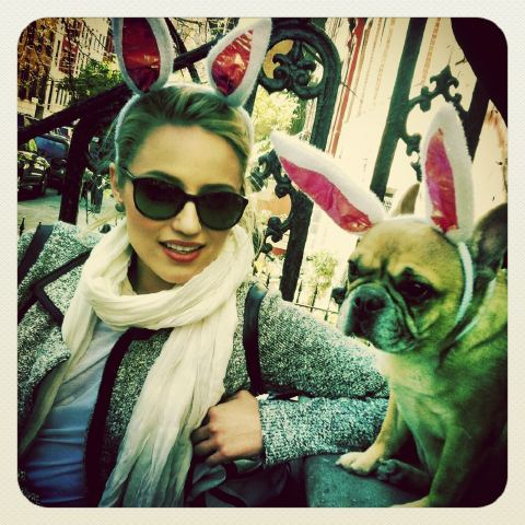  Dianna Agron's Easter Pic