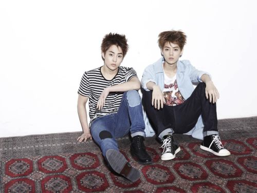  EXO-K and EXO-M "MAMA" album cover fotos