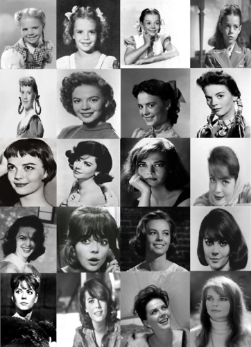Her hairstyles from 1940s to 1970s
