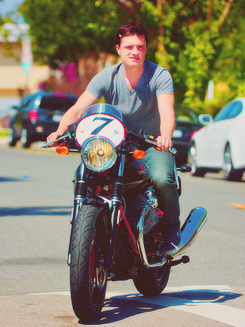  Josh on his motorcycle