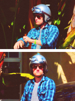  Josh riding his motorcycle