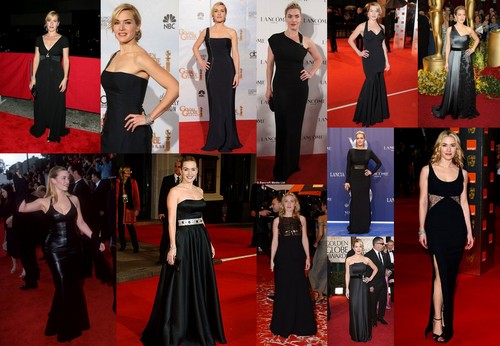  Kate Winslet in long black dress