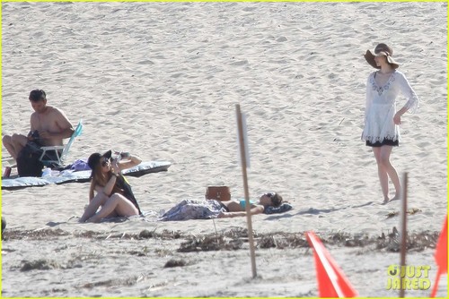 Lindsay Lohan: пляж, пляжный Back Rub from Aliana