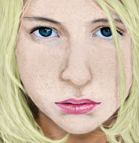  Lissie Close-Up with Freckles