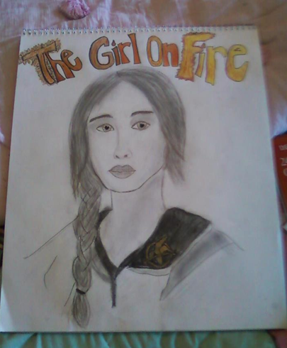  My drawing of katniss